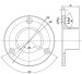 Wandflansch | V4A | für Nutrohr Ø 42,4 x 1,5 mm | geschliffen