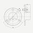 Wandflansch | V4A | für Nutrohr Ø 42,4 x 1,5 mm | geschliffen