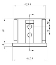 Endstück | V4A | für Nutrohr Ø 42,4 x...